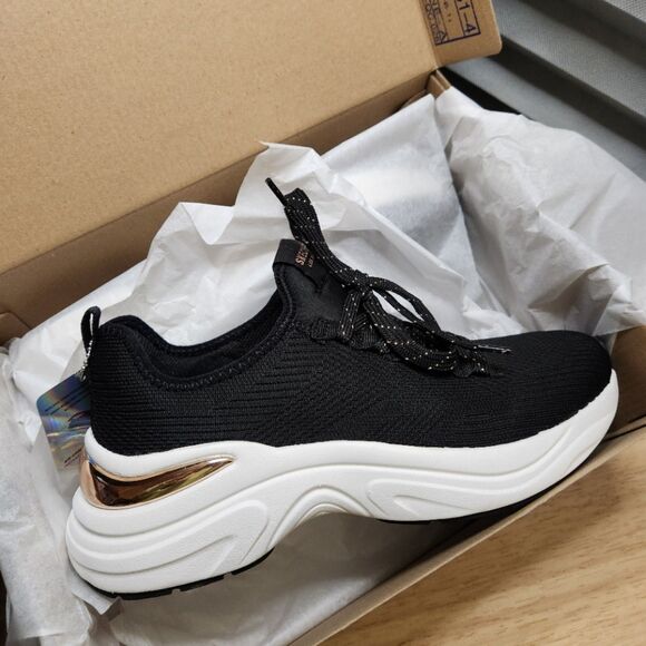 Skechers Pretty Knitty Hazel Sneakers – Women’s 8.5, Black, Memory Foam - Picture 3 of 10